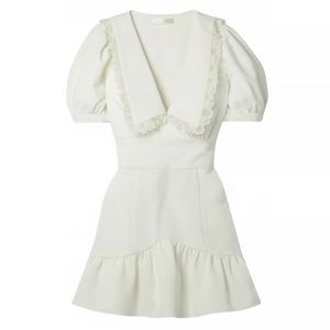 LoveShackFancy Jonnie romantic lace white dress size 4